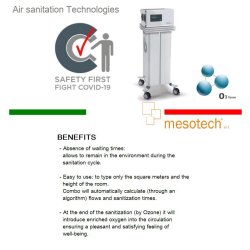 CombO3 room disinfection machine (Bacteria killing, disinfecting, air purifying, oxygen supply)